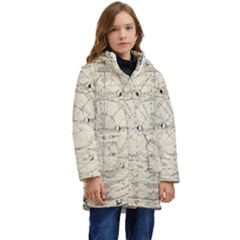 Astronomy Vintage Kid s Hooded Longline Puffer Jacket by ConteMonfrey