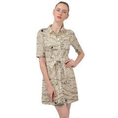 Astronomy Vintage Belted Shirt Dress by ConteMonfrey