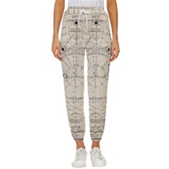 Astronomy Vintage Women s Cropped Drawstring Pants by ConteMonfrey