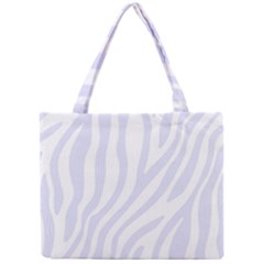 Grey Zebra Vibes Animal Print  Mini Tote Bag