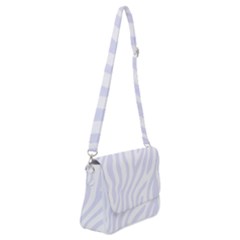 Grey Zebra Vibes Animal Print  Shoulder Bag With Back Zipper by ConteMonfrey
