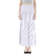 Grey Zebra Vibes Animal Print  Full Length Maxi Skirt by ConteMonfrey