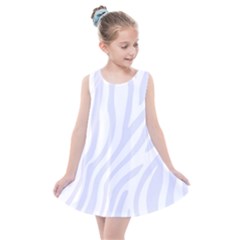 Grey Zebra Vibes Animal Print  Kids  Summer Dress by ConteMonfrey