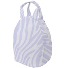 Grey Zebra Vibes Animal Print  Travel Backpacks by ConteMonfrey