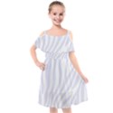 Grey Zebra Vibes Animal Print  Kids  Cut Out Shoulders Chiffon Dress View1