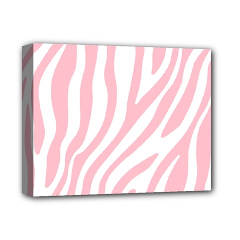 Pink Zebra Vibes Animal Print  Deluxe Canvas 14  X 11  (stretched) by ConteMonfrey