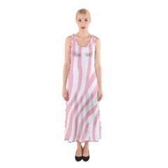 Pink Zebra Vibes Animal Print  Sleeveless Maxi Dress by ConteMonfrey