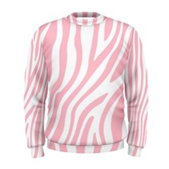 Pink Zebra Vibes Animal Print  Men s Sweatshirt by ConteMonfrey