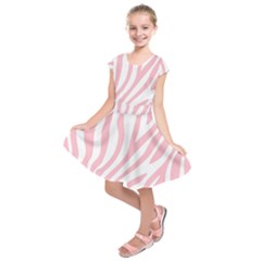 Pink Zebra Vibes Animal Print  Kids  Short Sleeve Dress by ConteMonfrey