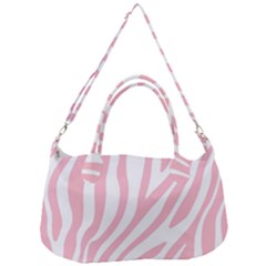 Pink Zebra Vibes Animal Print  Removable Strap Handbag by ConteMonfrey