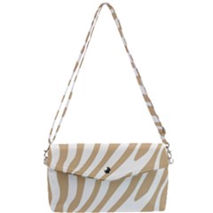 Brown Zebra Vibes Animal Print  Removable Strap Clutch Bag by ConteMonfrey