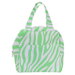 Green Zebra Vibes Animal Print  Boxy Hand Bag by ConteMonfrey
