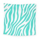 Blue Zebra Vibes Animal Print   Square Tapestry (Large) View1