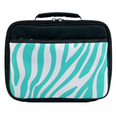 Blue Zebra Vibes Animal Print   Lunch Bag by ConteMonfrey