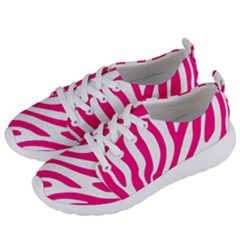 Pink Fucsia Zebra Vibes Animal Print Women s Lightweight Sports Shoes by ConteMonfrey