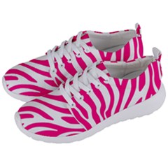 Pink Fucsia Zebra Vibes Animal Print Men s Lightweight Sports Shoes by ConteMonfrey