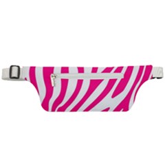 Pink Fucsia Zebra Vibes Animal Print Active Waist Bag by ConteMonfrey