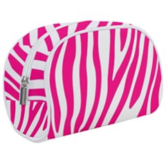 Pink Fucsia Zebra Vibes Animal Print Make Up Case (medium) by ConteMonfrey