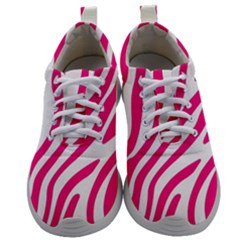 Pink Fucsia Zebra Vibes Animal Print Mens Athletic Shoes by ConteMonfrey