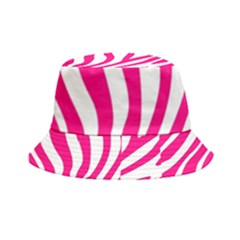 Pink Fucsia Zebra Vibes Animal Print Inside Out Bucket Hat by ConteMonfrey