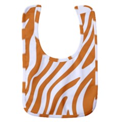 Orange Zebra Vibes Animal Print   Baby Bib