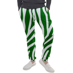 Dark Green Zebra Vibes Animal Print Men s Jogger Sweatpants by ConteMonfrey