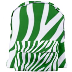 Dark Green Zebra Vibes Animal Print Giant Full Print Backpack by ConteMonfrey