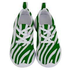 Dark Green Zebra Vibes Animal Print Running Shoes by ConteMonfrey