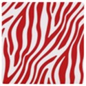 Red Zebra Vibes Animal Print  UV Print Square Tile Coaster  View1