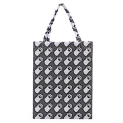 Grey And White Little Paws Classic Tote Bag by ConteMonfrey