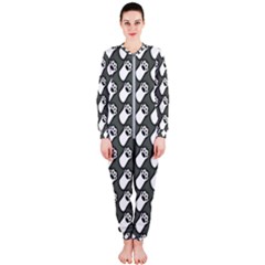 Grey And White Little Paws Onepiece Jumpsuit (ladies) by ConteMonfrey