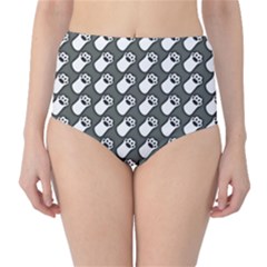 Grey And White Little Paws Classic High-waist Bikini Bottoms by ConteMonfrey