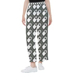 Grey And White Little Paws Women s Pants 