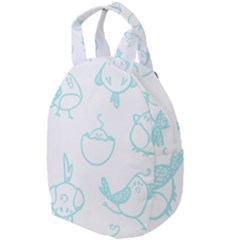 Birds Seamless Pattern Blue Travel Backpacks by ConteMonfrey