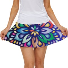 Leafs And Floral Women s Skort by BellaVistaTshirt02