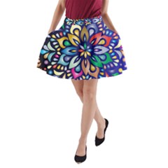Leafs And Floral A-line Pocket Skirt by BellaVistaTshirt02