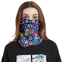 Leafs And Floral Face Covering Bandana (two Sides) by BellaVistaTshirt02