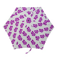 Purple Butterflies On Their Own Way  Mini Folding Umbrellas by ConteMonfrey