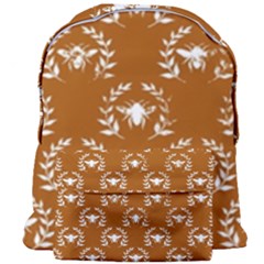 Brown Golden Bees Giant Full Print Backpack by ConteMonfrey
