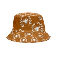 Brown Golden Bees Inside Out Bucket Hat