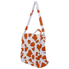 Orange Cow Dots Crossbody Backpack