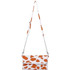 Orange Cow Dots Mini Crossbody Handbag by ConteMonfrey