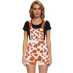 Orange Cow Dots Short Overalls by ConteMonfrey