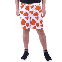 Orange Cow Dots Men s Pocket Shorts by ConteMonfrey