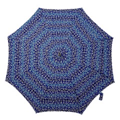 Animal Print - Blue - Leopard Jaguar Dots Small  Hook Handle Umbrellas (medium) by ConteMonfrey