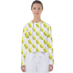 Yellow Butterflies On Their Own Way Women s Slouchy Sweat by ConteMonfrey