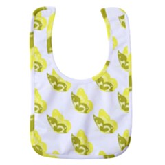 Yellow Butterflies On Their Own Way Baby Bib by ConteMonfrey