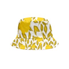 Blue Flowers On The Wall   Bucket Hat (kids) by ConteMonfrey