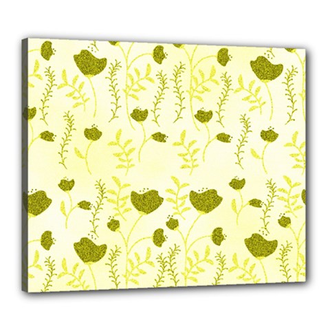 Yellow Classy Tulips  Canvas 24  X 20  (stretched) by ConteMonfrey