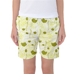 Yellow Classy Tulips  Women s Basketball Shorts by ConteMonfrey